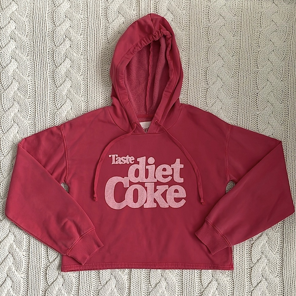 🌼2 for $20🌼 American Eagle Coca Cola Cropped Pullover Hoodie